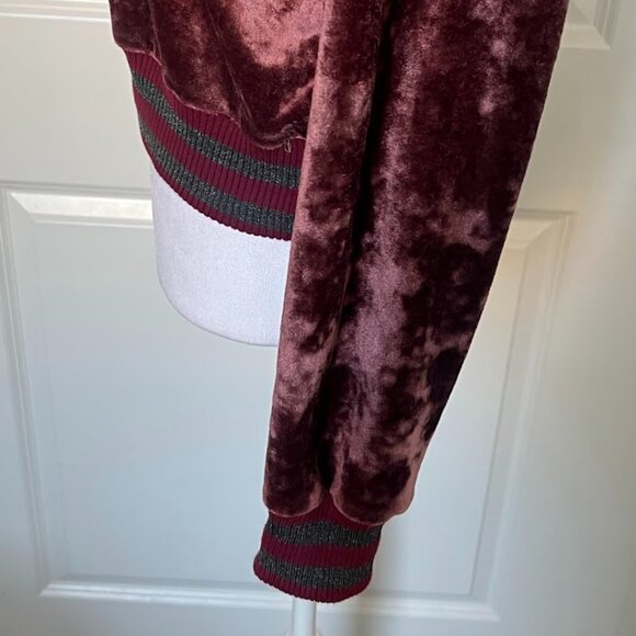 THE ONLY ALICE Maroon Burgundy Long Sleeve Sweater Top Size XS - Picture 9 of 16